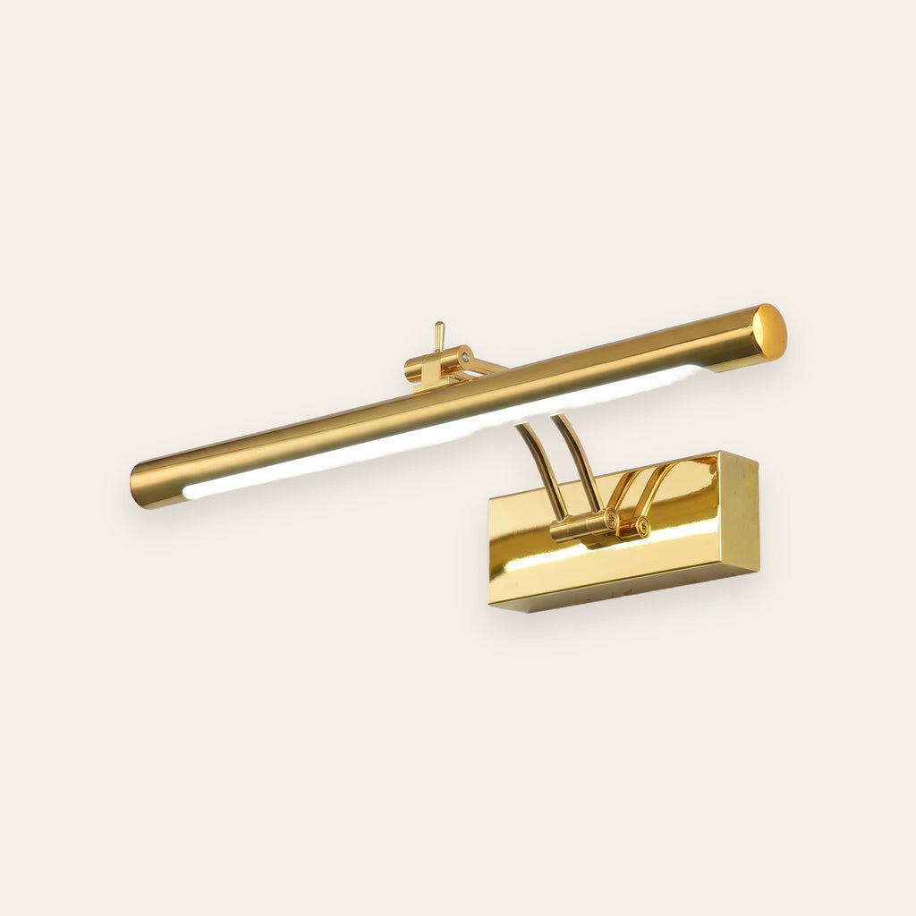 Ardeen brass vanity light on a cream background