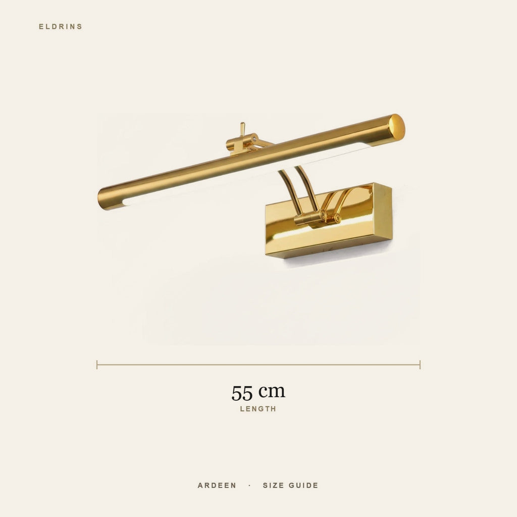 Ardeen vanity light size guide: 55 cm long