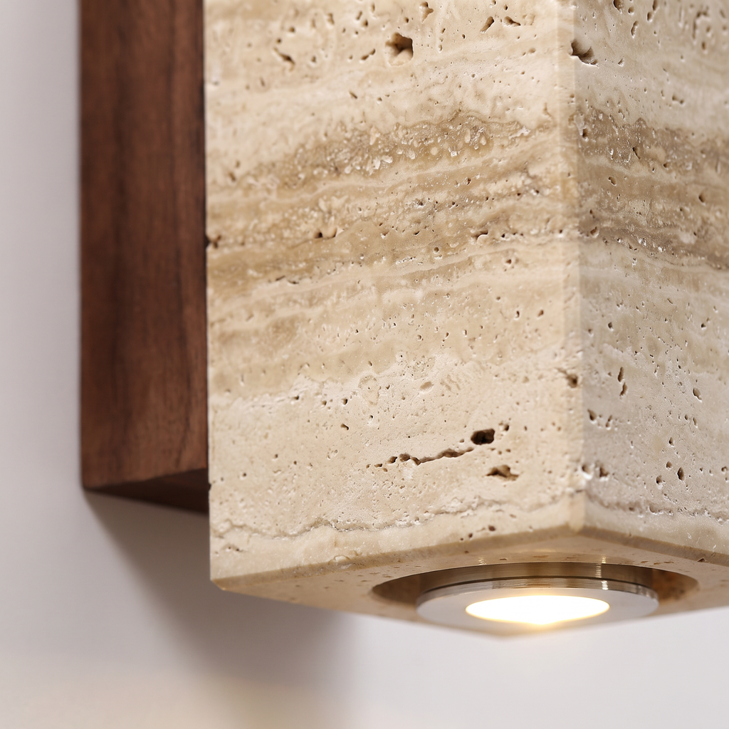 Tivoli travertine texture close up