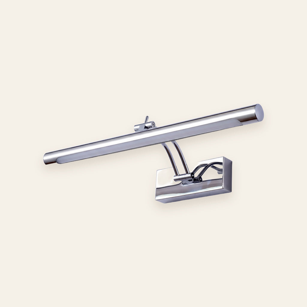 Kensal 70 cm chrome vanity light on a cream background