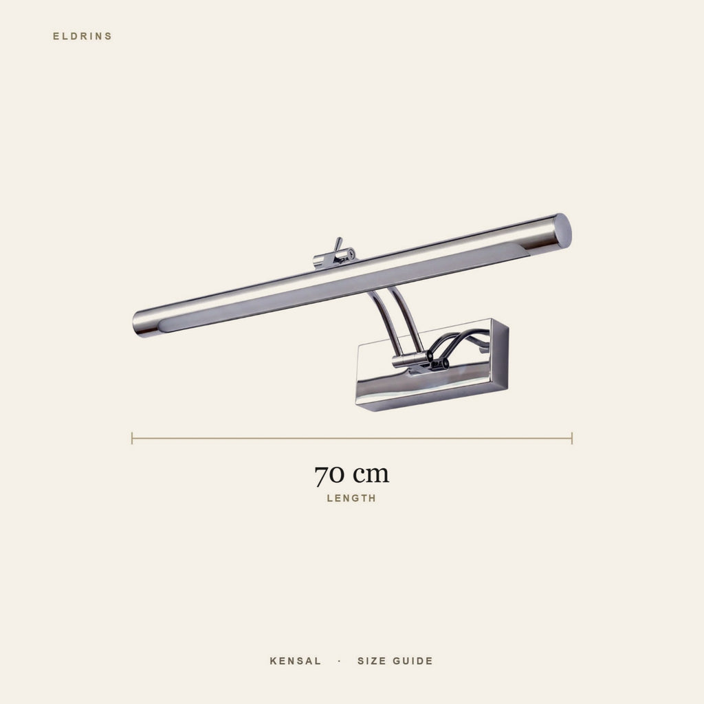 Kensal vanity light size guide: 70 cm long