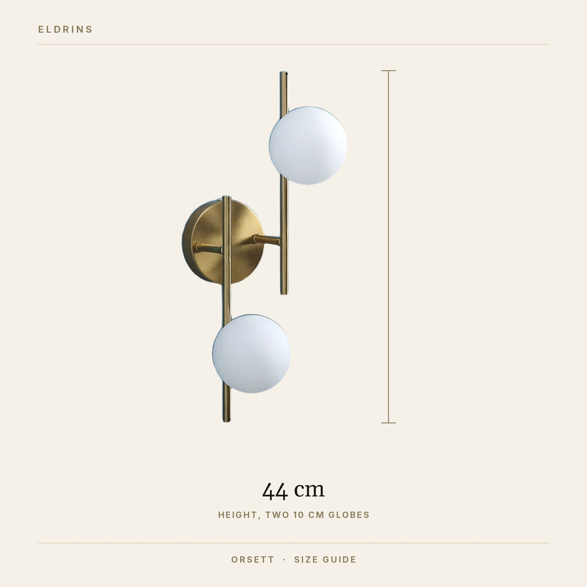 Orsett size guide, 44 cm high