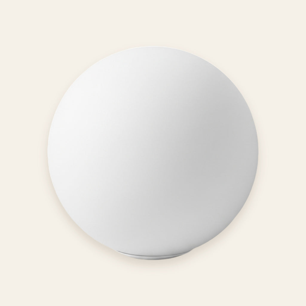 Selwyn opal glass globe wall light, 20 cm